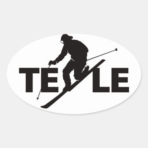Black TELE Logo Sticker