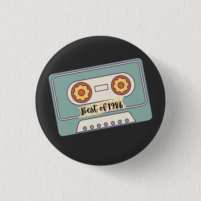 black templete T-Shirt Button (Front)