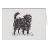 Black Terrier greeting card (Front Horizontal)