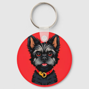 🐶 Black Terrier Pup For Everyday Carry Style 🐶 Keychain