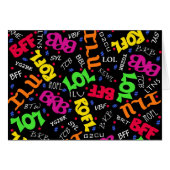 Black Text Art Symbols Abbreviations (Front Horizontal)