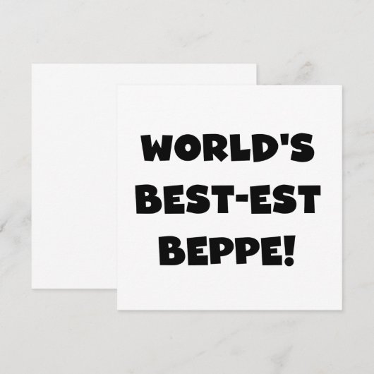 Black Text Best-est Beppe T-shirts and Gifts (Front/Back)