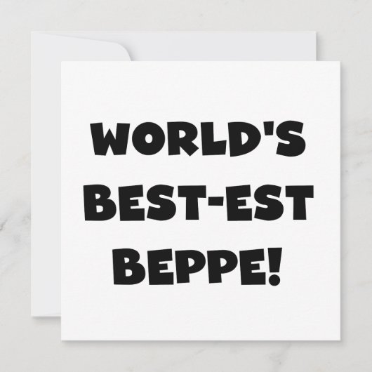 Black Text Best-est Beppe T-shirts and Gifts (Front)