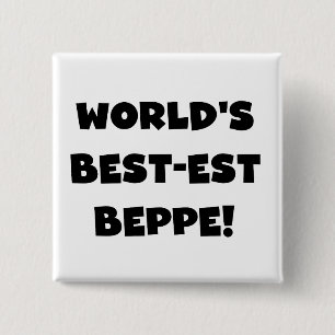 Black Text Best-est Beppe T-shirts and Gifts Button