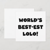 Black Text Best-est Lolo T-shirts and Gifts (Front/Back)