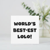 Black Text Best-est Lolo T-shirts and Gifts (Standing Front)