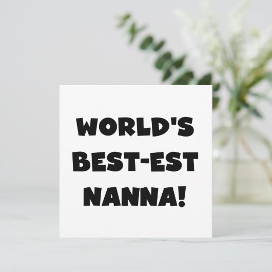 Black Text Best-est Nanna T-shirts and Gifts (Standing Front)