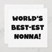 Black Text Best-est Nonna T-shirts and Gifts (Front/Back)