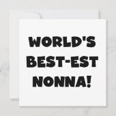 Black Text Best-est Nonna T-shirts and Gifts (Front)