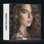 Black Text Makeup Artist Portfolio Photo 3 Ring Binder<br><div class="desc">Simple portfolio binder to which you can add a photo,  and the name of your business or purpose of the binder in a clean black font.</div>