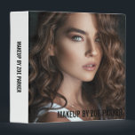 Black Text Makeup Artist Portfolio Photo 3 Ring Binder<br><div class="desc">Simple portfolio binder to which you can add a photo,  and the name of your business or purpose of the binder in a clean black font.</div>