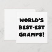 Black Text World's Best-est Gramps Gifts (Front/Back)