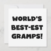 Black Text World's Best-est Gramps Gifts (Front)