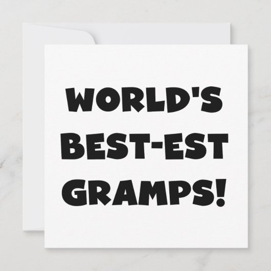 Black Text World's Best-est Gramps Gifts (Front)