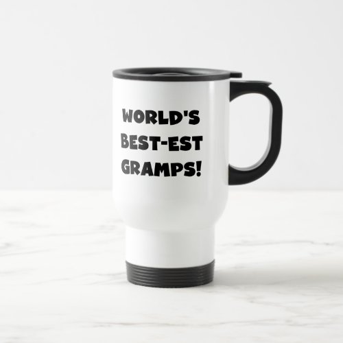Black Text Worlds Best_est Gramps Gifts Travel Mug