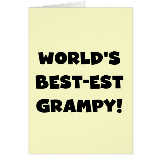 Black Text World's Best-est Grampy Gifts (Front)