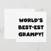 Black Text World's Best-est Grampy Gifts (Front/Back)