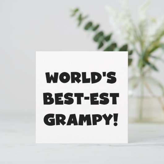 Black Text World's Best-est Grampy Gifts (Standing Front)