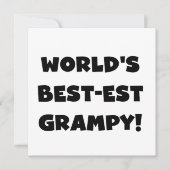 Black Text World's Best-est Grampy Gifts (Front)