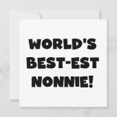 Black Text World's Best-est Nonnie Gifts (Front)