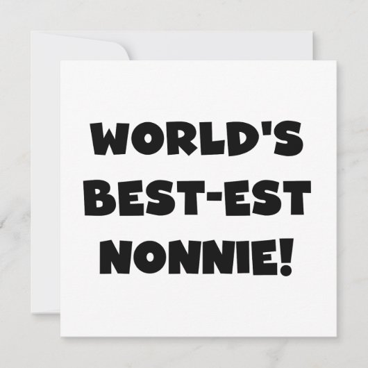 Black Text World's Best-est Nonnie Gifts (Front)