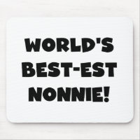 Black Text World's Best-est Nonnie Gifts