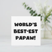 Black Text World's Best-est Papaw Gifts (Standing Front)