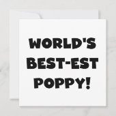 Black Text World's Best-est Poppy Gifts (Front)
