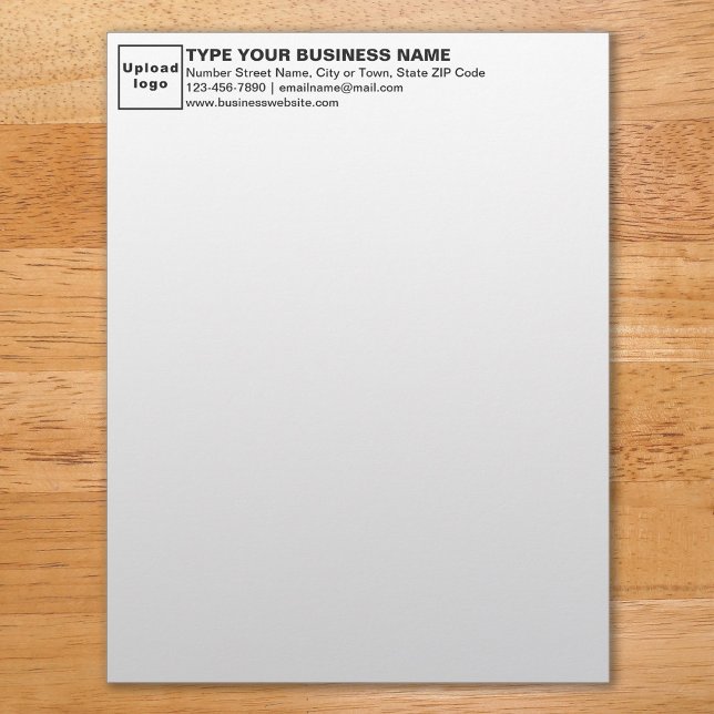 Black Texts Heading of Business Letterhead (Creator Uploaded)