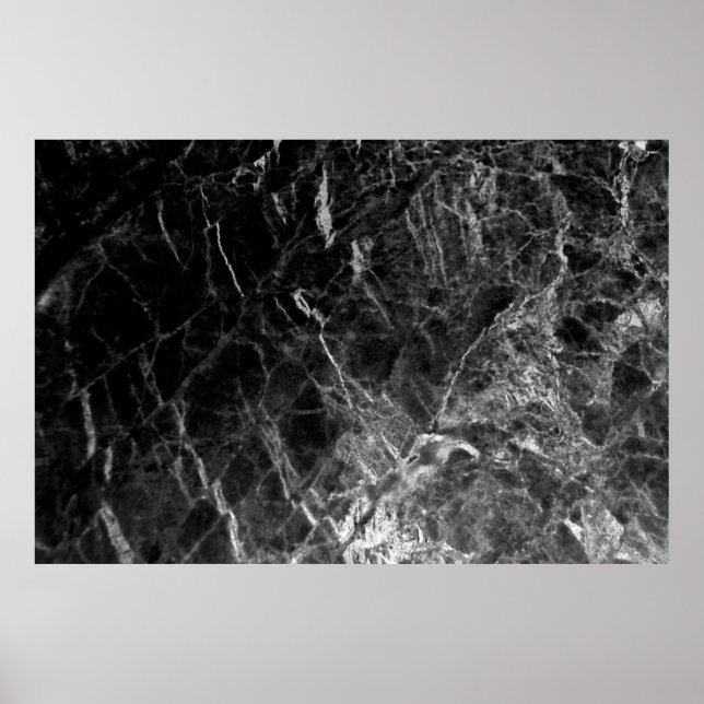 Black texture background stone poster (Front)