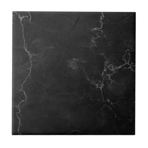 Black Texture Simple Modern Elegant Marble Ceramic Tile