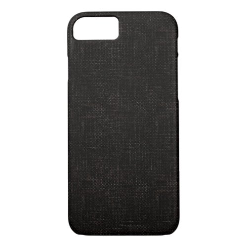 Black textured solid color iPhone 87 case