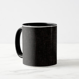Black textured solid color mug