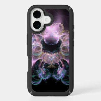 Black & Tha Smoke Modern Abstract iPhone 16 Case
