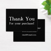 Black Thank You For your Purchase Cards (Desk)