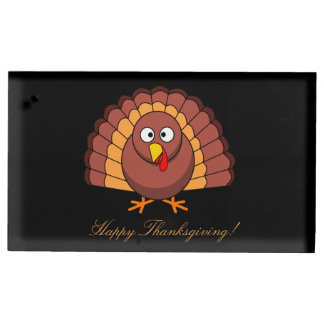 Black Thanksgiving Place Card Holders Turkey