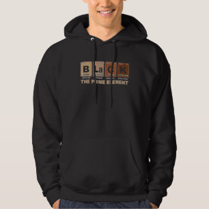 Black The Prime Element Black History Month Period Hoodie