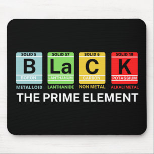 Black The Prime Element Black History Mouse Pad