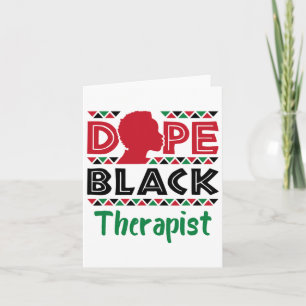 Black Therapist Mental Health Psychology Counselin Card