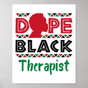 Black Therapist Mental Health Psychology Counselin Poster