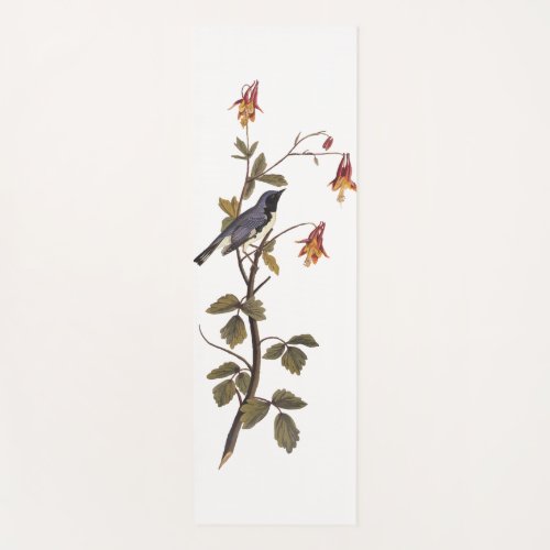 Black_Throated Blue Warbler Audubon Bird Lover Yoga Mat