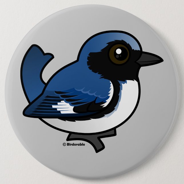 Black-throated Blue Warbler Button (Front)