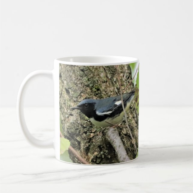Black-throated Blue Warbler Coffee Mug (Left)