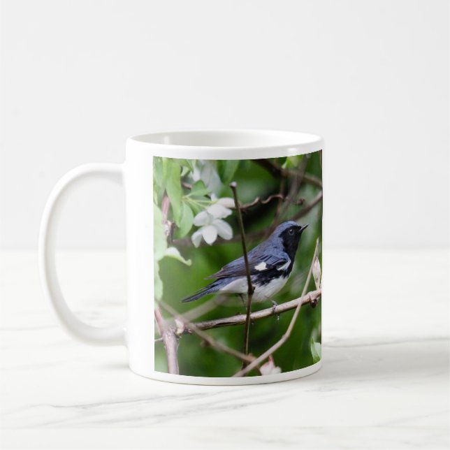 Black-throated Blue Warbler Coffee Mug (Left)