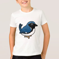 Black-throated Blue Warbler Kids' American Apparel Fine Jersey T-Shirt