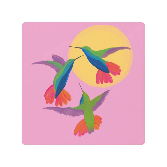 Black Throated Mango Hummingbird Art (Front)