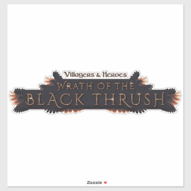 Black Thrush Sticker (Sheet)