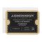 Black Ticket Invitations