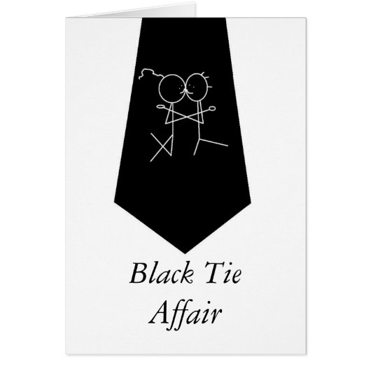 Black Tie Affair Cards (Front)