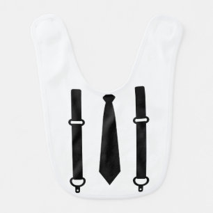 Black Tie Baby Bib